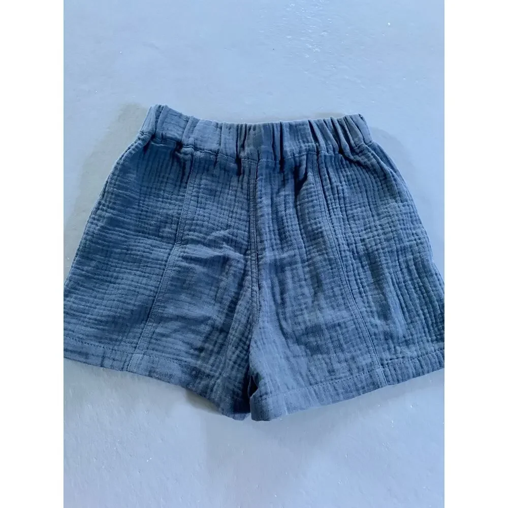 Madewell Womens Gray Gauze Cotton Comfy Shorts XXS